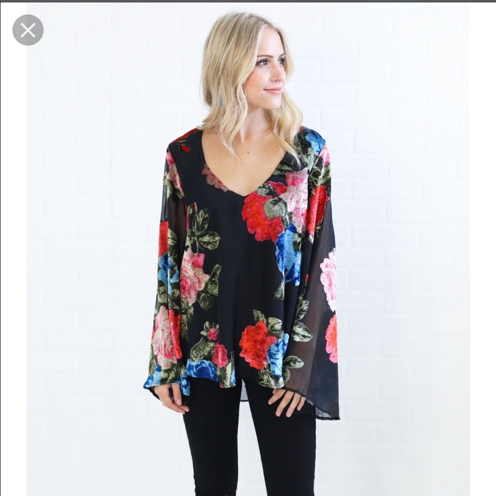 Hippie Dippie Top - Midnight Fiesta Burnout